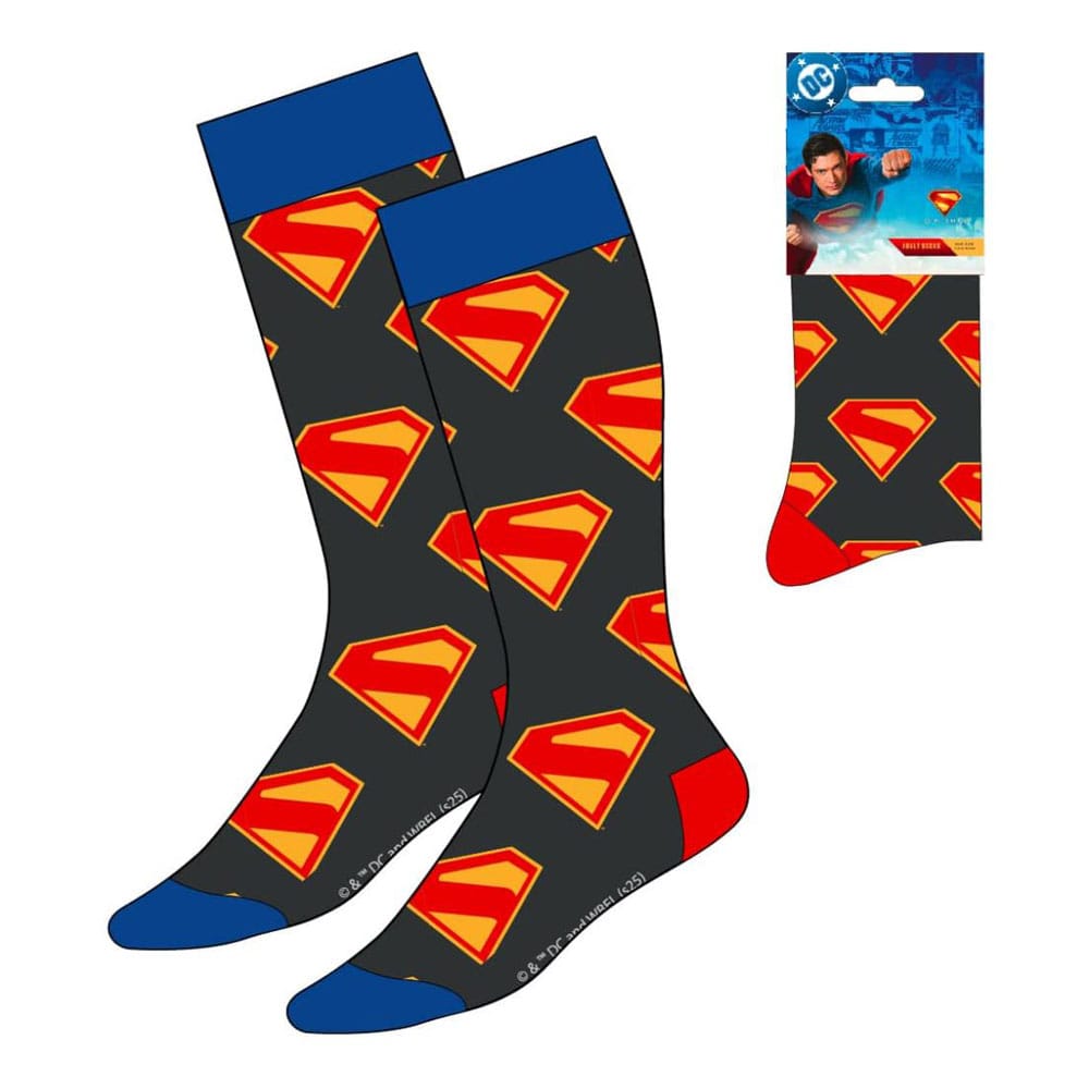 DC Comics Calcetines Superman Logo Blue & Red 38-45 Frikytopia