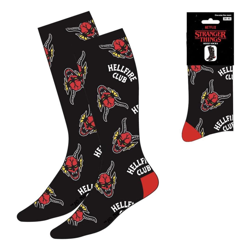 Stranger Things Calcetines Hellfire Club AOP 38-45 Frikytopia