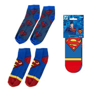 DC Comics Pack de 2 calcetines tobilleros Superman 38-45