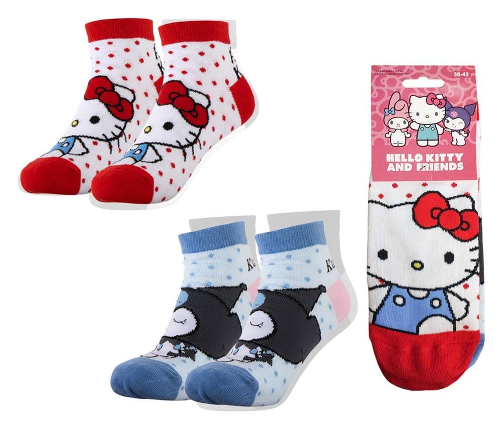 Sanrio Calcetines Pack de 2 Hello Kitty Short 36-43 Frikytopia
