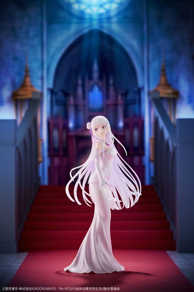 Re:ZERO -Starting Life in Another World- Figura PVC 1/7 Emilia Wedding dress Ver. 24 cm