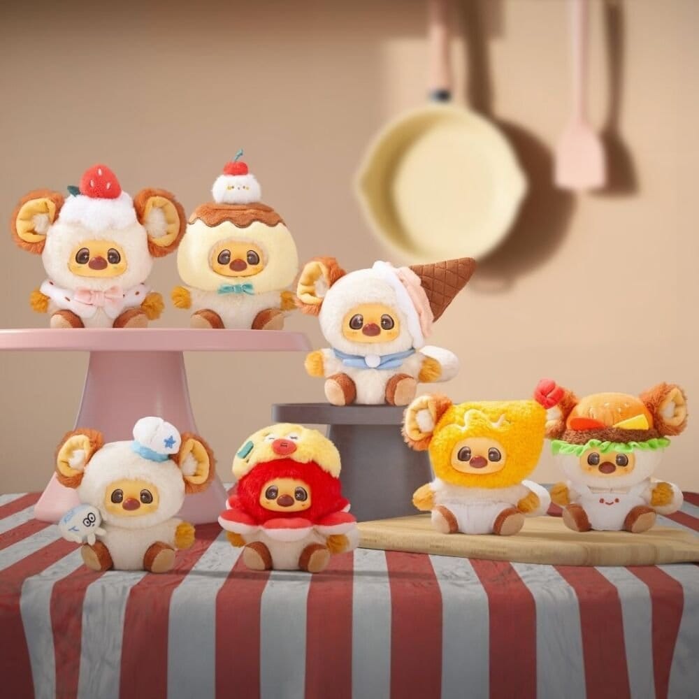 Jayshoo Llaveros de peluche One Bite no End 12 cm Blind Box Display (6) Frikytopia
