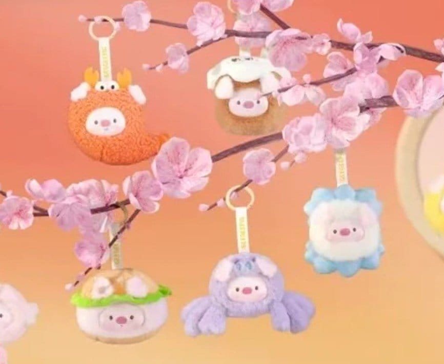 Mini GeeGeePig Llaveros de peluche Mini Transformations 12 cm Blind Box Display (6) Frikytopia