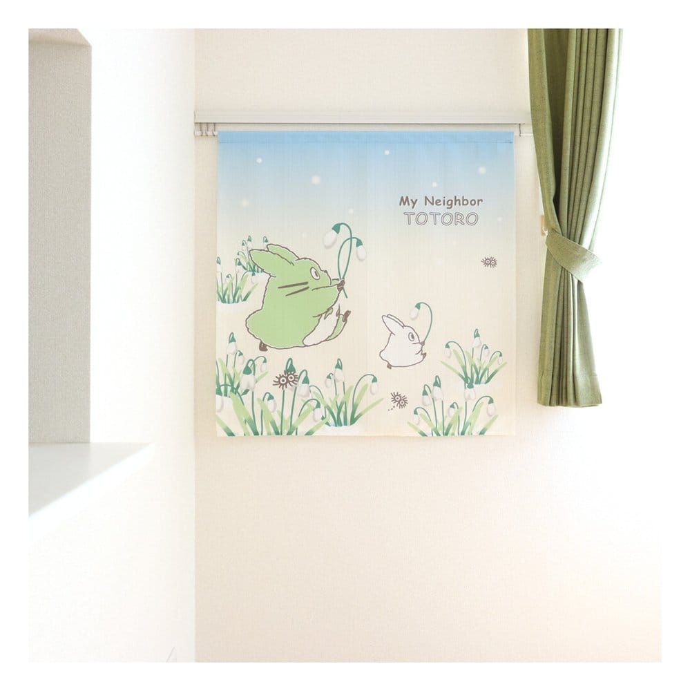 Mi vecino Totoro Cortinas Noren Snowdrop and Totoro Frikytopia