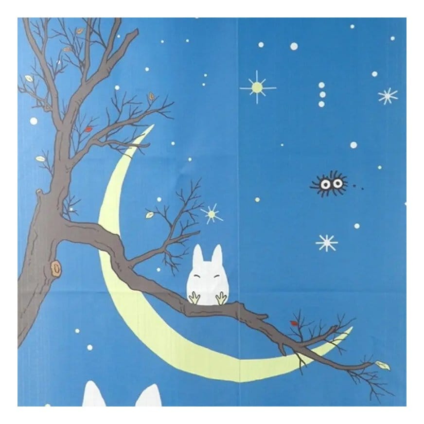 O Meu Vizinho Totoro Cortinas Noren Totoro & snowman