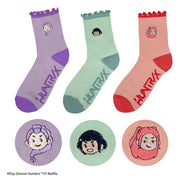 Las guerreras K-pop Juego de 3 Calcetines HUNTR/X