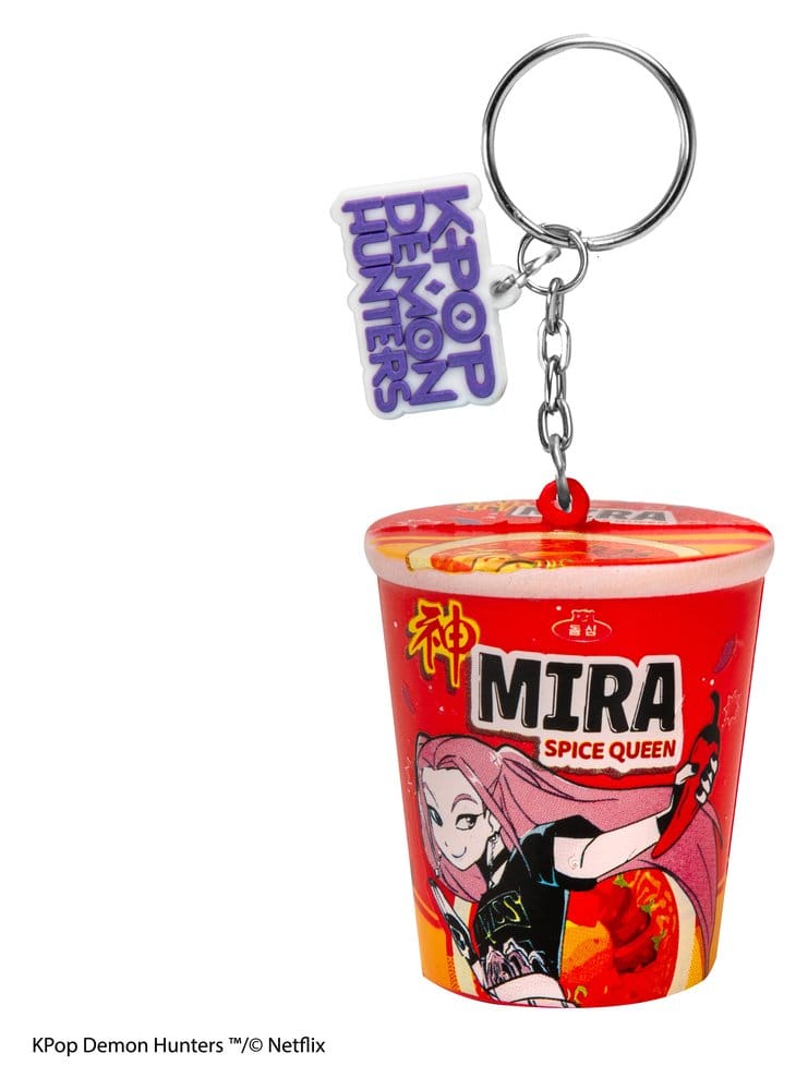 Las guerreras K-pop Llavero Squishy Mira Spice Queen Noodles Frikytopia