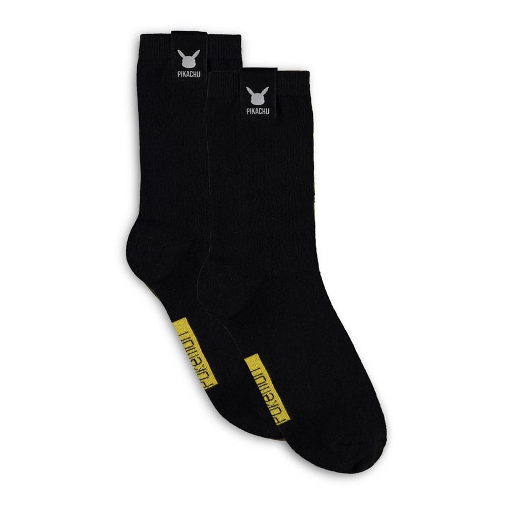 Pokémon Pack de 2 Pares de Calcetines Pikachu 39-42