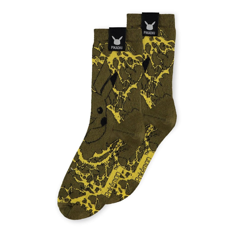 Pokémon Pack de 2 Pares de Calcetines Pikachu 39-42