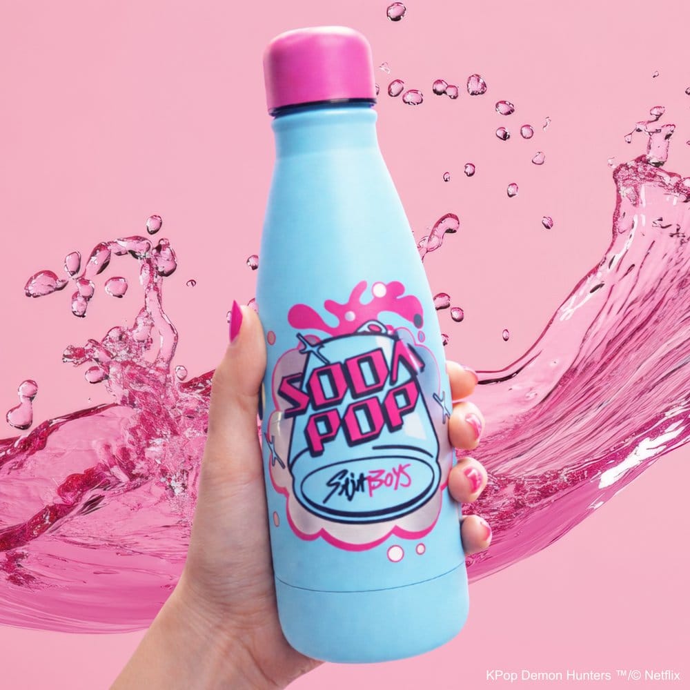 Mini botella cinereplicas kpop demon hunters soda pop 500ml