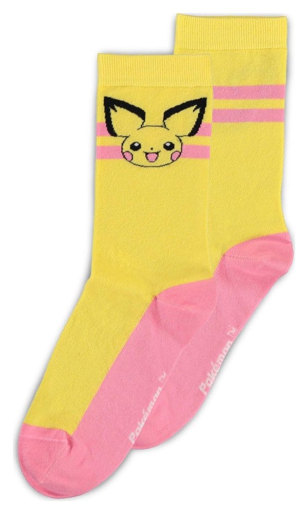 Pokémon Pack de 3 Pares de Calcetines Crew 39-42