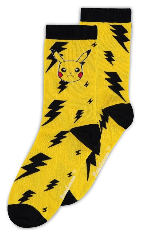 Pokémon Pack de 3 Pares de Calcetines Crew 43-46