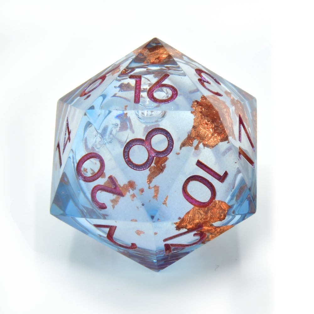 CritStones Liquid Core dado D20 Seraphic Reverie 3 cm Frikytopia