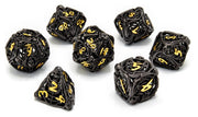 CritStones Hollow Metal Pack de Dados Soulreaper Gold (7)