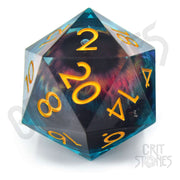 CritStones Liquid Core dados D20 Eye of the Oracle 5 cm