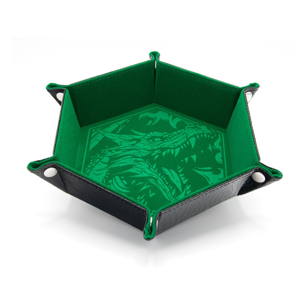 CritStones Bandeja plegable para dados Dragon Skin Edition Green Frikytopia