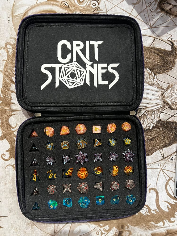 CritStones Caja de dados Arcanum Púrpura