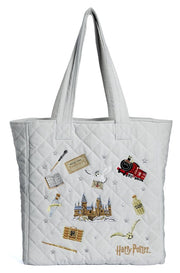 Harry Potter Bolsa Iconos Bordados de Terciopelo