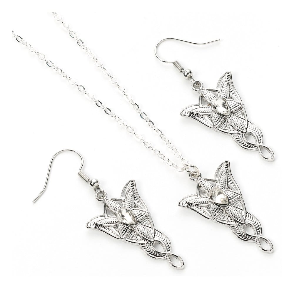 El Señor de los Anillos Set de regalo de pendientes y collar Estrella del Atardecer