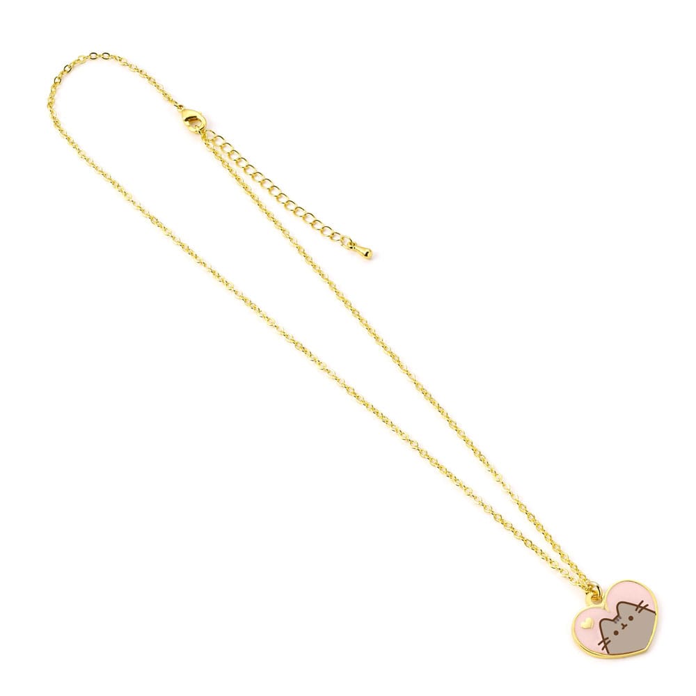 Pusheen Collar con Colgante Pink and Gold Heart Frikytopia