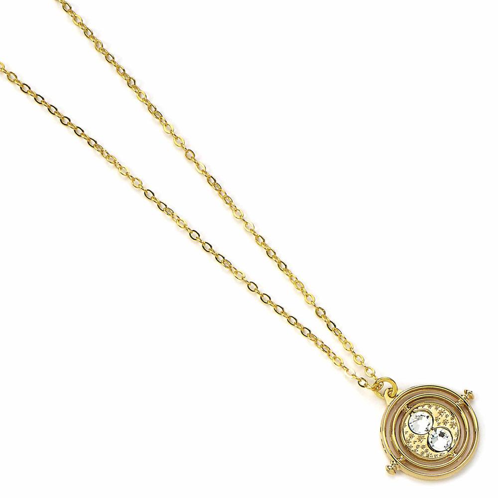 Harry Potter Collar con Colgante Fixed Time Turner (bañado en oro)