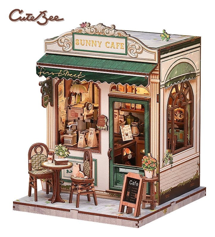 Maqueta Model Kit Miniature House Sunny Cafe 20 x 16 cm