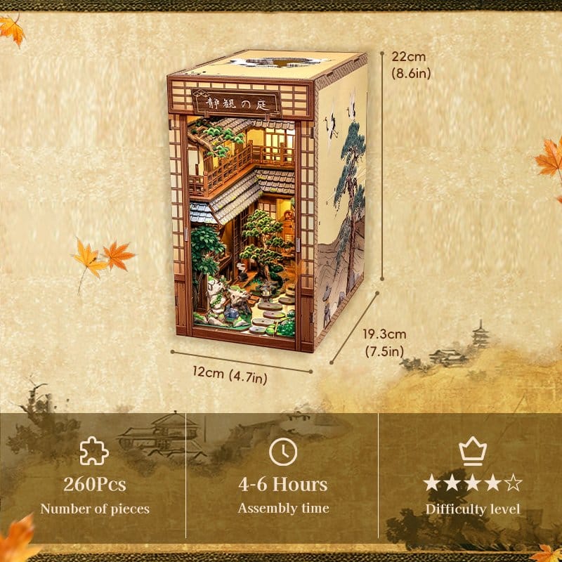 Maqueta Book Nook Serene Courtyard 22 x 12 cm