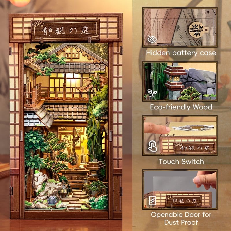 Maqueta Book Nook Serene Courtyard 22 x 12 cm