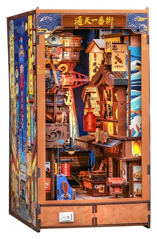 Maqueta Book Nook Tsutenkaku Ichiban Street 23 x 12 cm Frikytopia