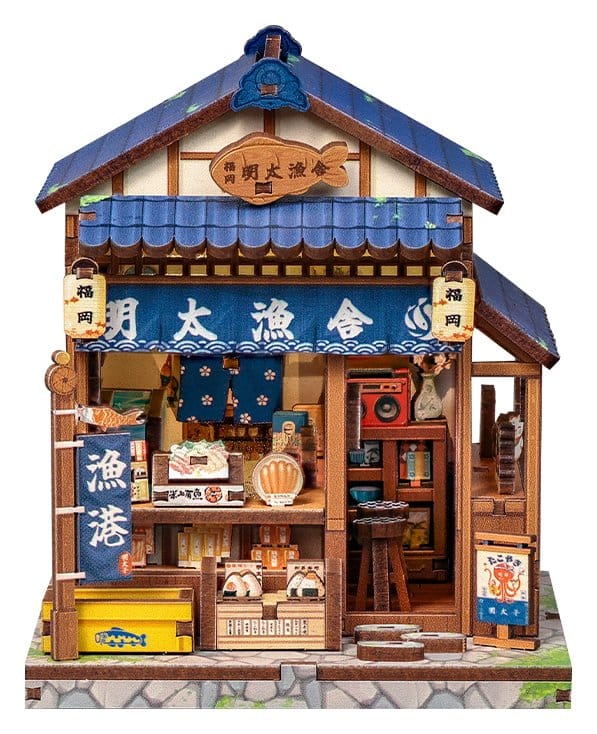 Maqueta Model Kit Miniature House Fukuoka Mentaiko Kitchen 11 x 9 cm