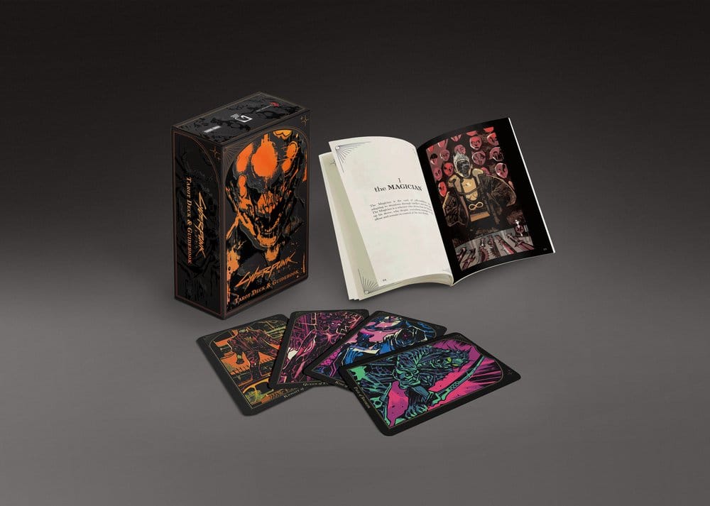 Cyberpunk 2077: Baraja de Naipes Mazo de Tarot y Guía Frikytopia