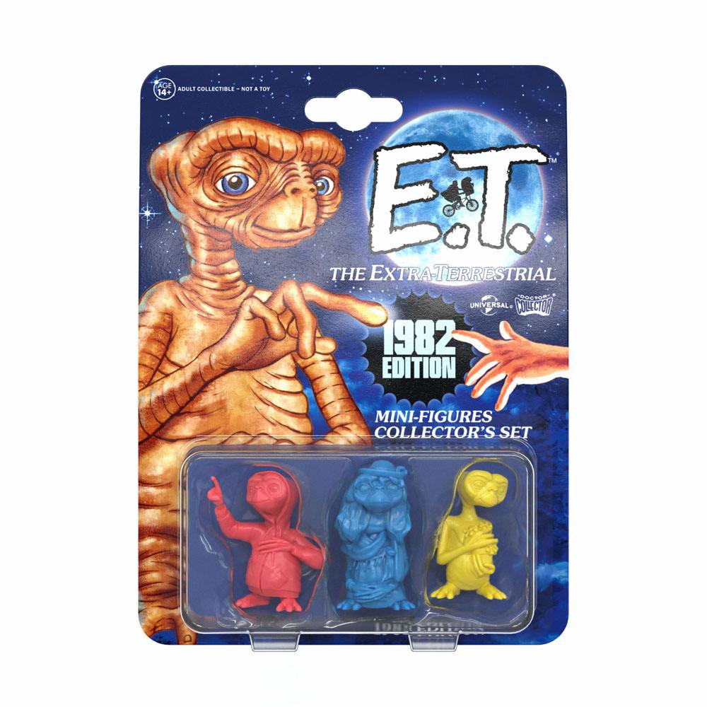 E.T. El Extraterrestre Pack de 3 Minifiguras Collector's Set 1982 Edition 5 cm