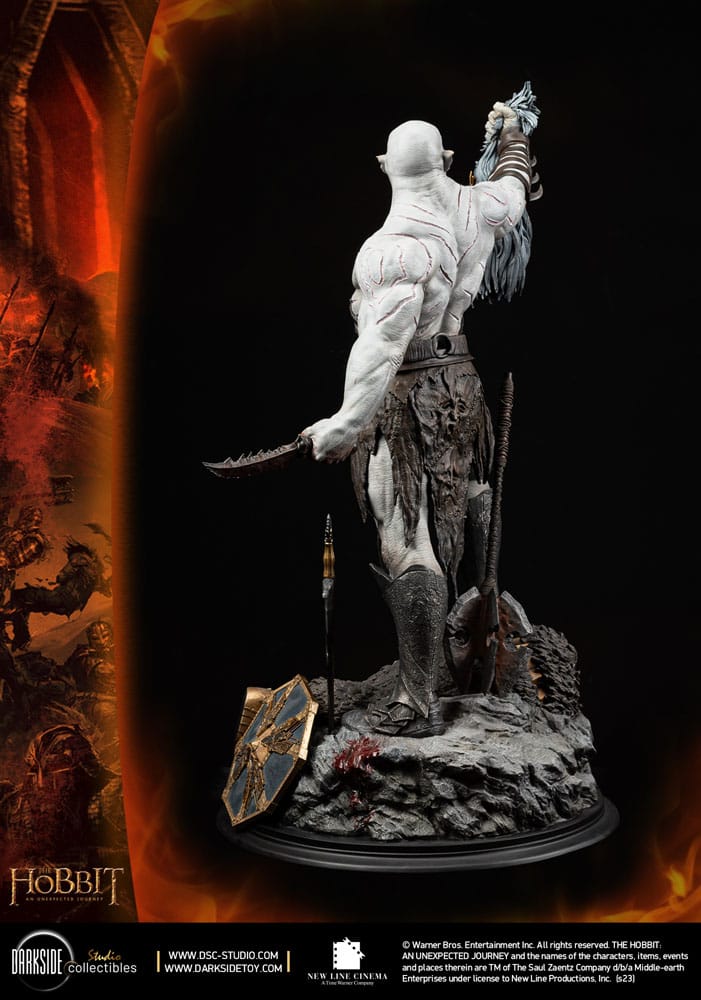 El Hobbit Un Viaje Estatua 1/3 MS Series Azog The Defiler John Howe Signature Edition Edition 90 cm