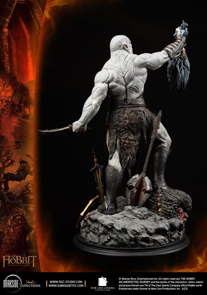 El Hobbit Un Viaje Estatua 1/3 MS Series Azog The Defiler John Howe Signature Edition Edition 90 cm