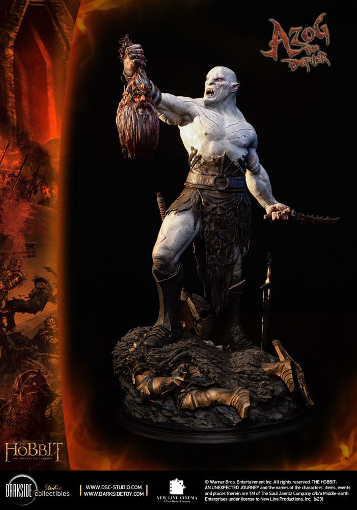 El Hobbit Un Viaje Estatua 1/3 MS Series Azog The Defiler John Howe Signature Edition Edition 90 cm