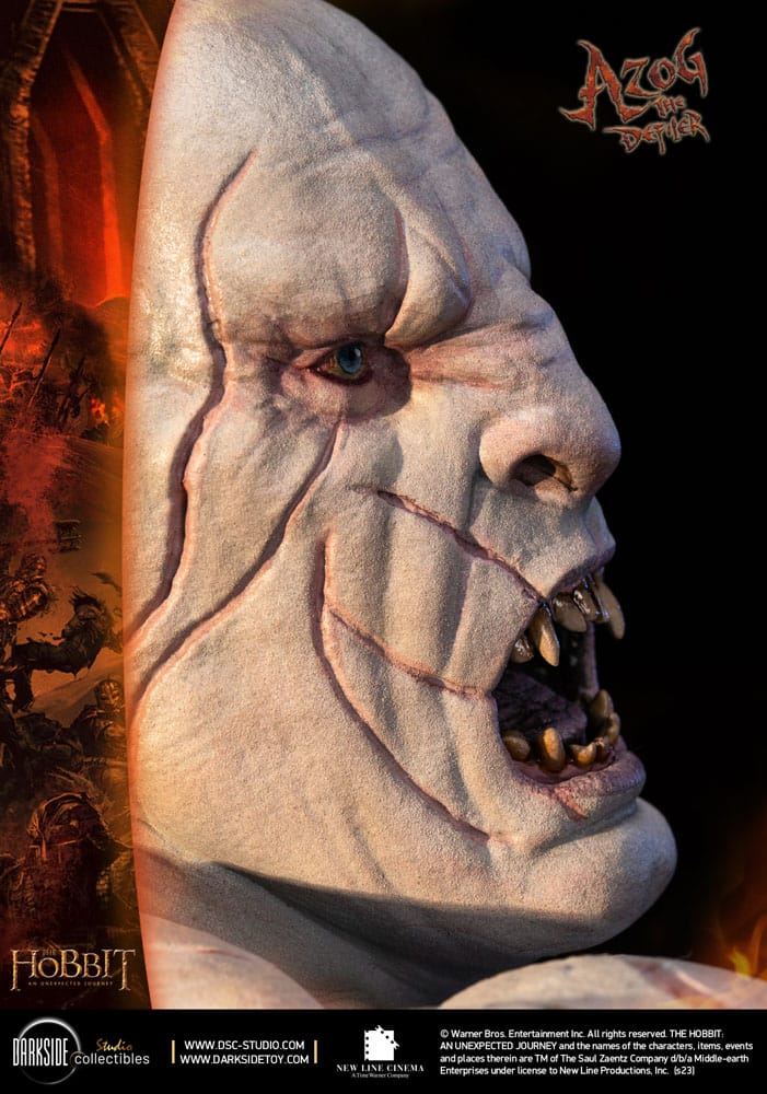 El Hobbit Un Viaje Estatua 1/3 MS Series Azog The Defiler John Howe Signature Edition Edition 90 cm