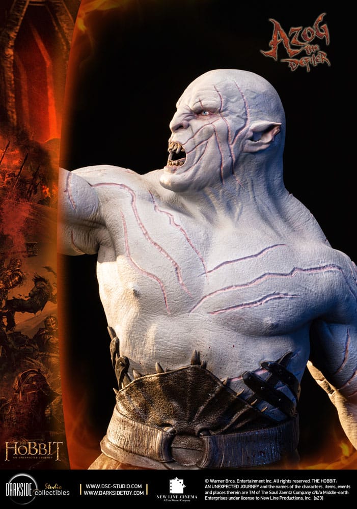 El Hobbit Un Viaje Estatua 1/3 MS Series Azog The Defiler John Howe Signature Edition Edition 90 cm