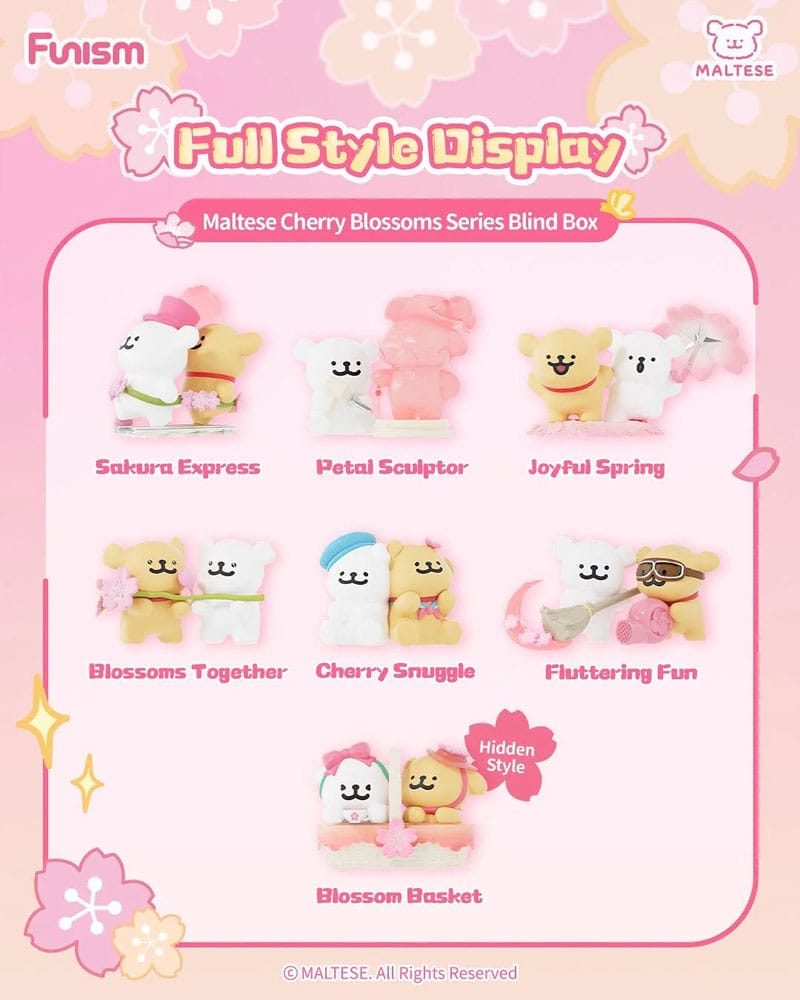 Maltese Minifiguras Cherry Blossoms Series 10 cm Expositor (6) Frikytopia