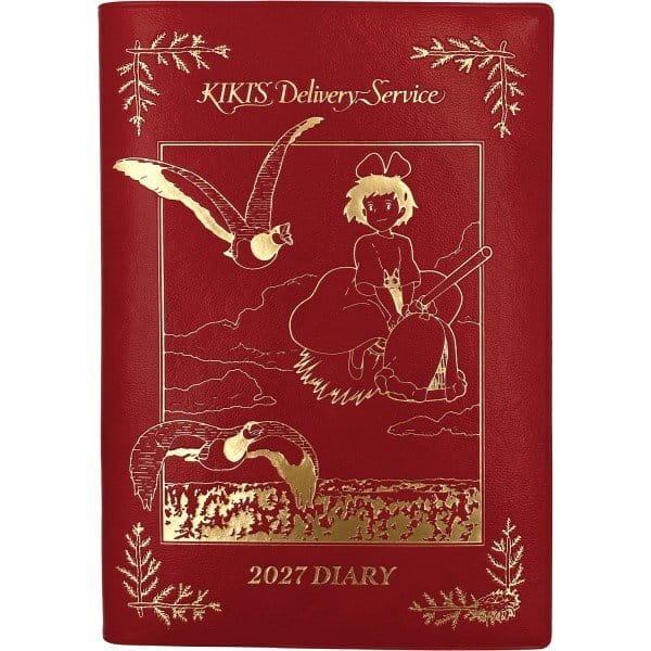 Nicky, la aprendiz de bruja Diario Kiki on her broom red gold foil Frikytopia