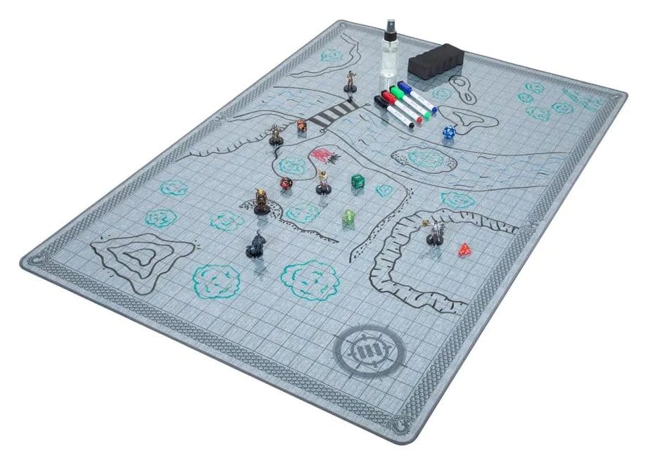 Enhance Tabletop Tapete de Grelha Deluxe RPG Kit de Campanha Stone Frikytopia