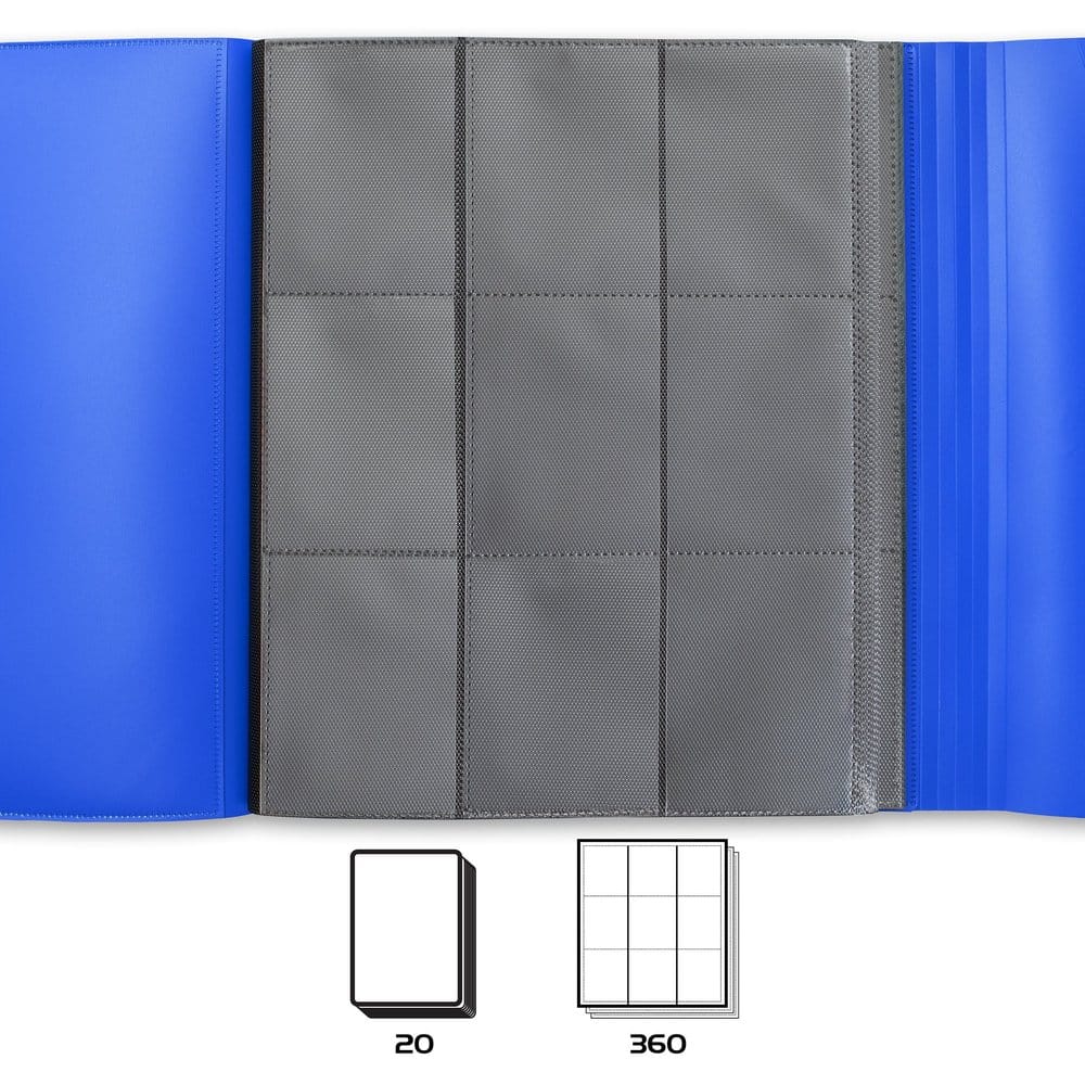 Enhance Binder Álbum de Cartas de 9 Bolsos Azul 30 x 25 x 3 cm