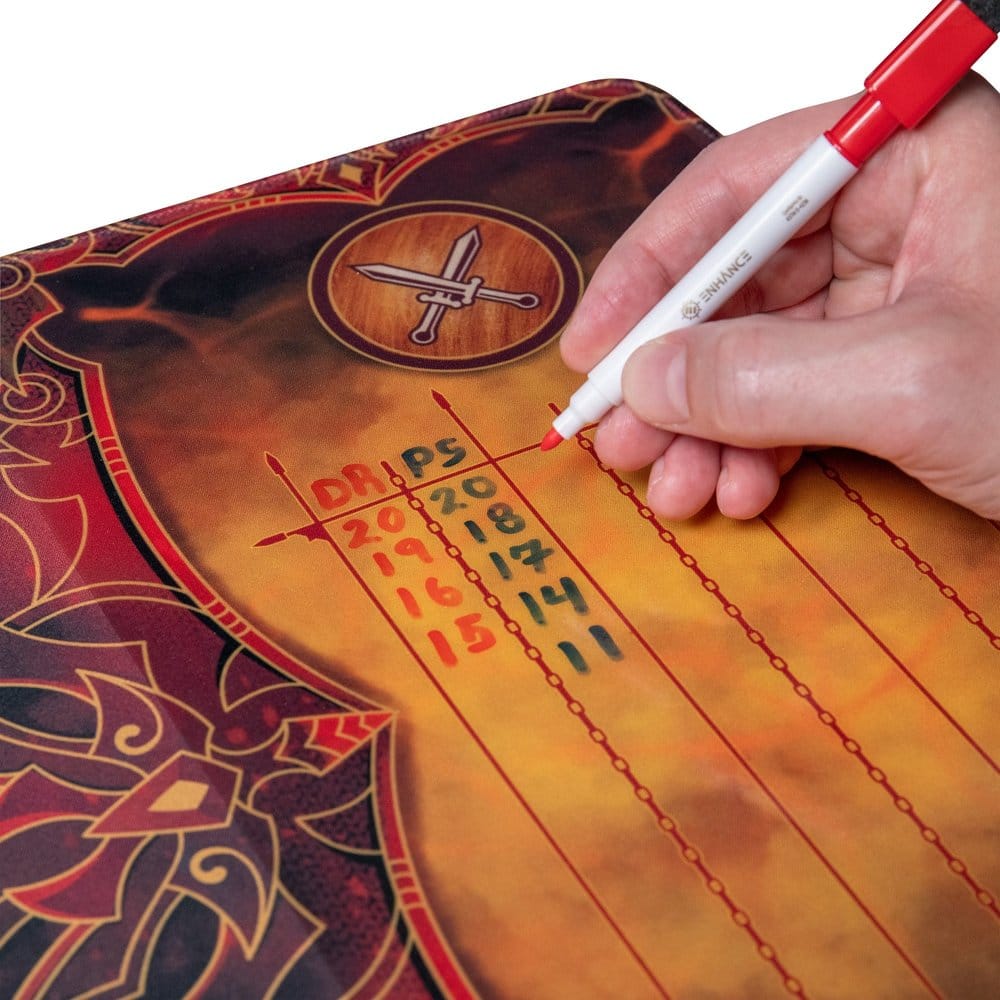 Enhance Tabletop Tapete de Jogo Deluxe Edition com Duel Tracker 81 x 36 cm