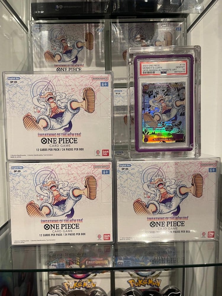 Evoretro Caja de PET Pack de 5 Protector para One Piece Booster Box (Inglés, OPP 4-6) 12 x 6 x 15 cm