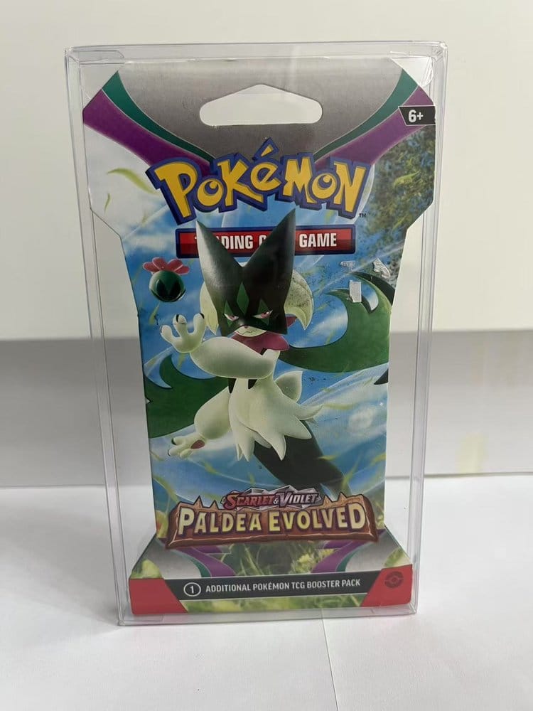Evoretro Protectores PET para Pokémon TCG Booster Pack 0 mm (Paquete de 10) Frikytopia