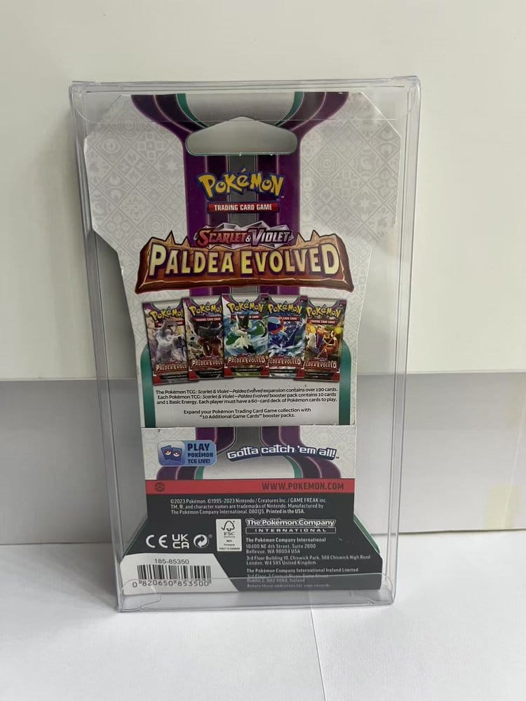 Evoretro Protectores PET para Pokémon TCG Booster Pack 0 mm (Paquete de 10)