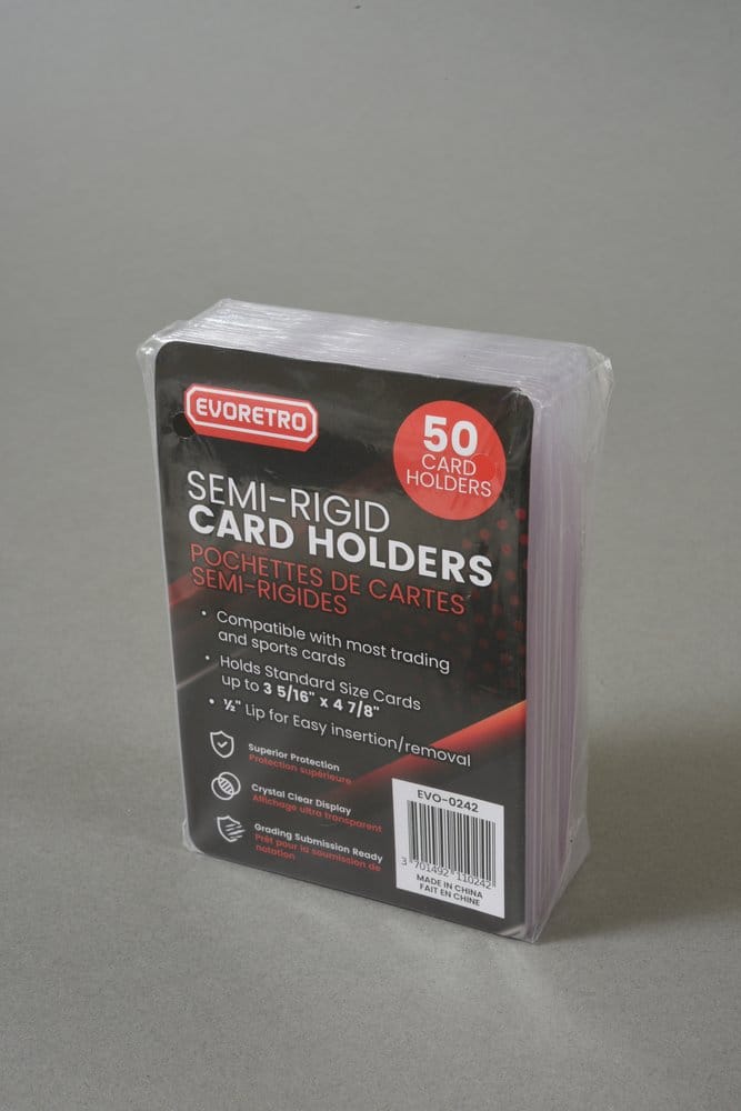 Evoretro pack 50 pochettes de cartes Semi-Rigid 8 x 12 cm