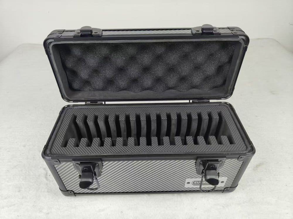Evoretro Maleta TCG para 15 Slabs Gris 33,9 x 13,4 cm