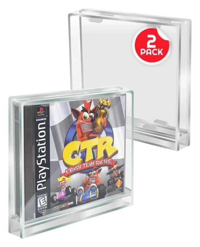 Caja de acrílico pack de 2 Protector para PlayStation 1 Frikytopia