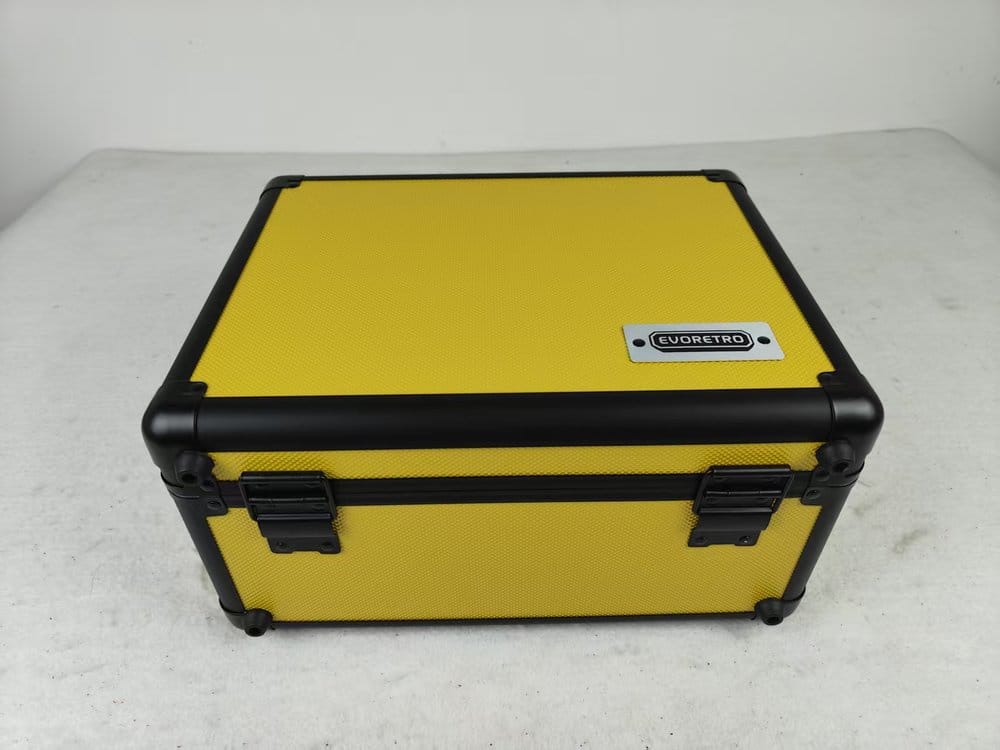 Evoretro Maleta TCG para 90 Tarjetas Amarillo