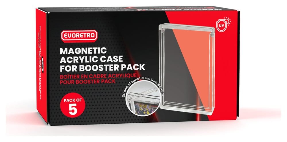 Evoretro Display de Acrílico Pack de 5 para Booster Packs